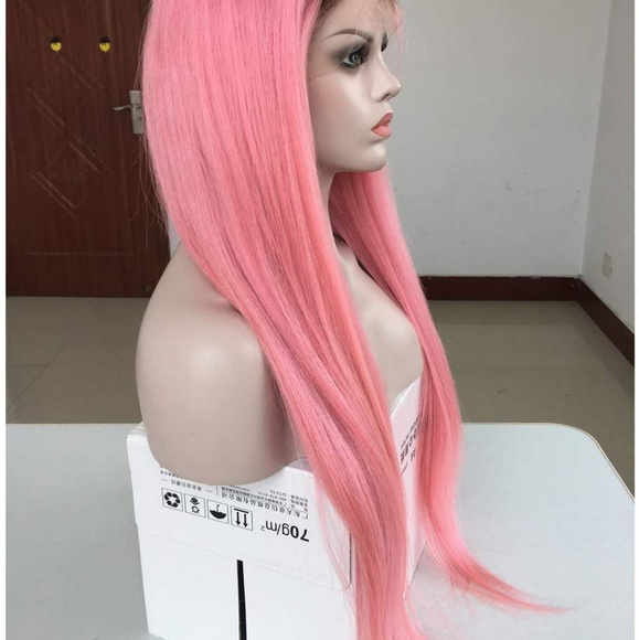 Human Hair Ombre Pink Beauty Lace Front Wig